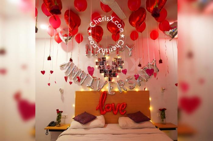 How to decorate room on anniversary