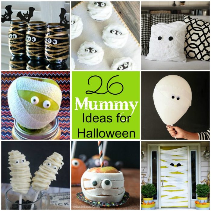 How to make a mummy halloween decoration