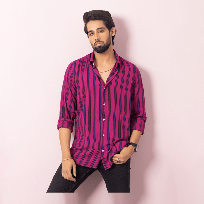 Magenta dress shirt mens