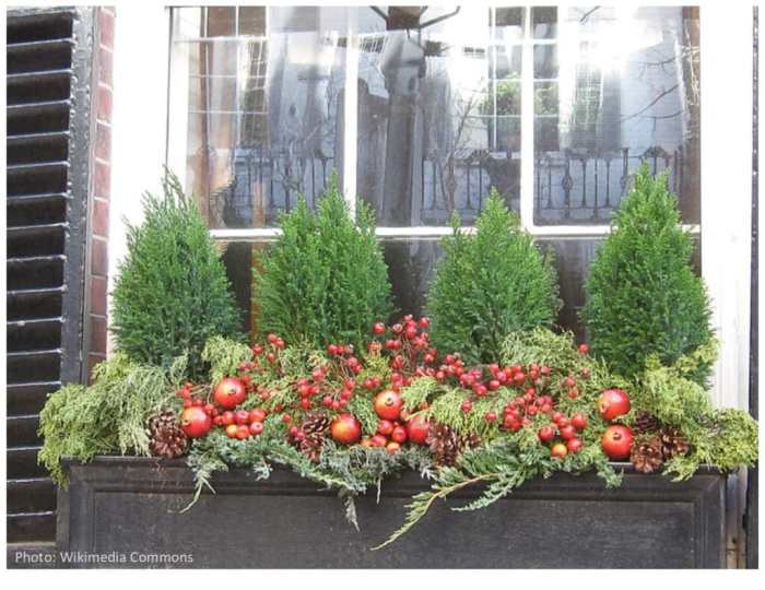 How to decorate a window box