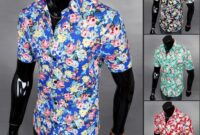 Mens pink floral dress shirt