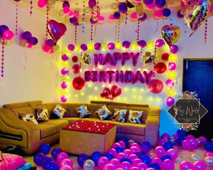 How to decorate living room for birthday