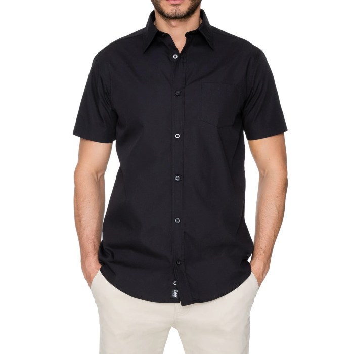 Mens cotton short sleeve dress shirts