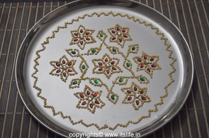 How to make arathi plate decoration