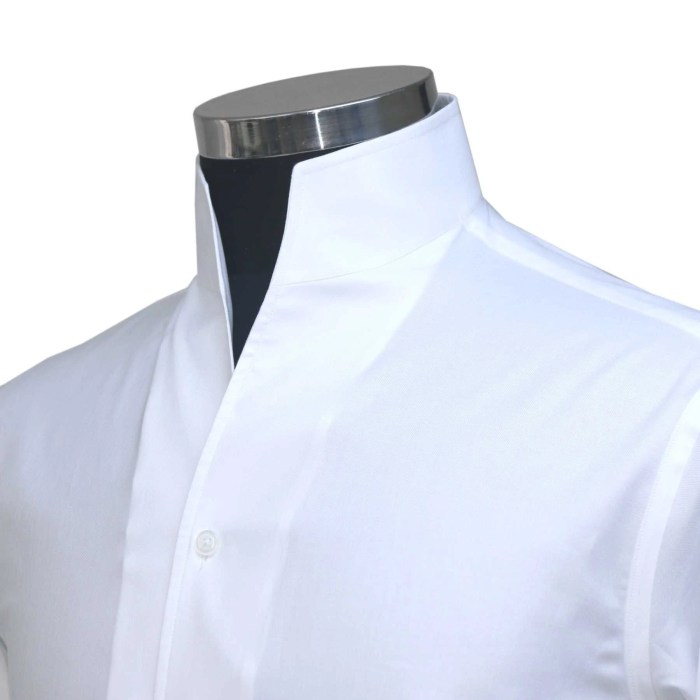 High collar dress shirts men's