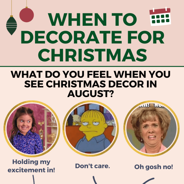 When should i start christmas decorating