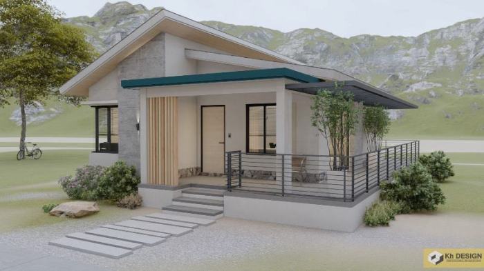 Desain teras rumah model l