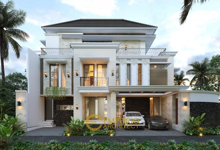 Detail desain rumah modern 300m2