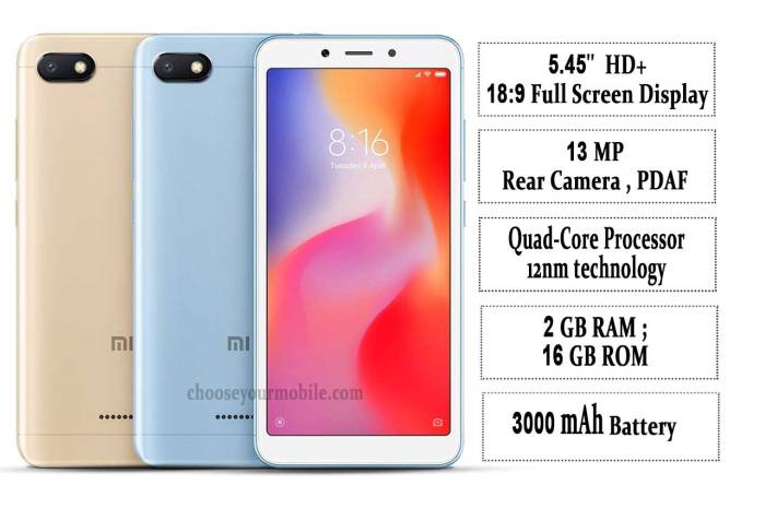 Harga hp xiaomi redmi 6a spesifikasi