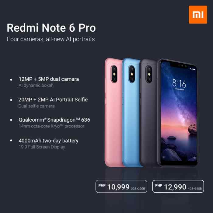 Berapa harga hp xiaomi redmi 6