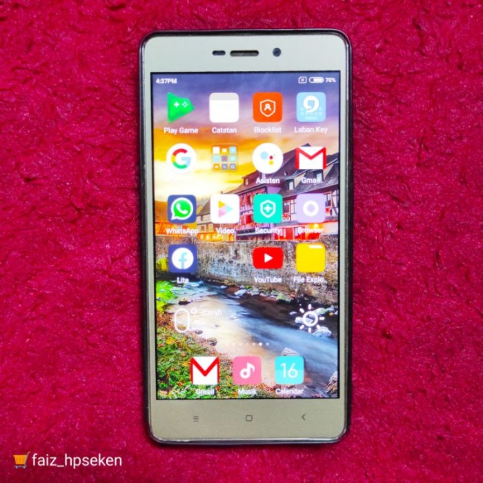 Harga hp xiaomi redmi 3s bekas